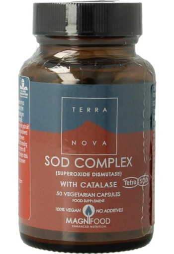 Terranova SOD Complex met catalase (50 Vegetarische capsules)