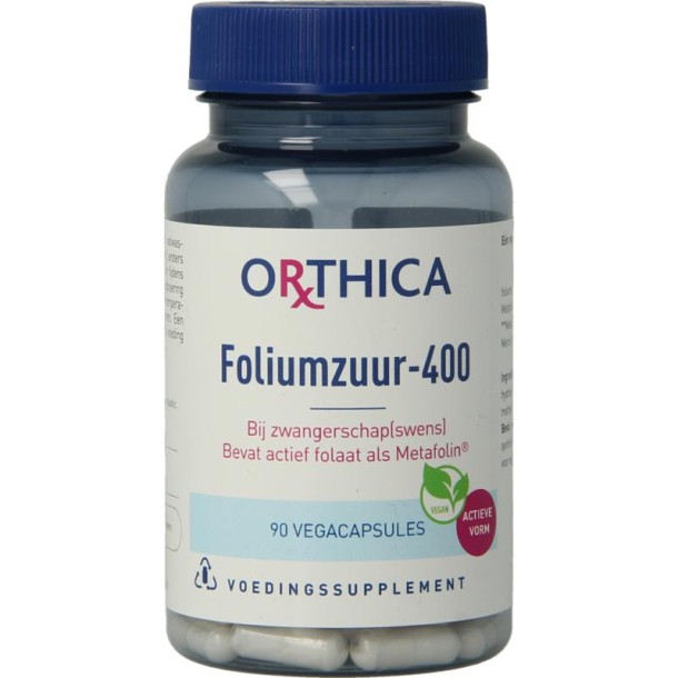 Orthica Foliumzuur 400 (90 Vegetarische capsules)