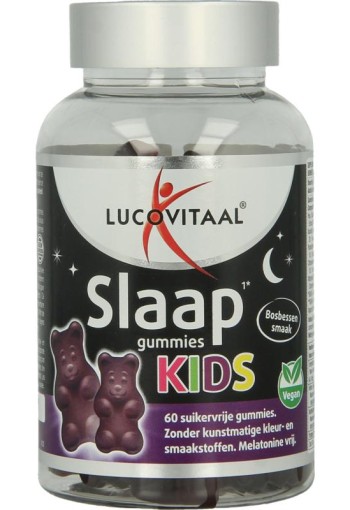 Lucovitaal Slaap gummies kids bosbes vega (60 Gummies)