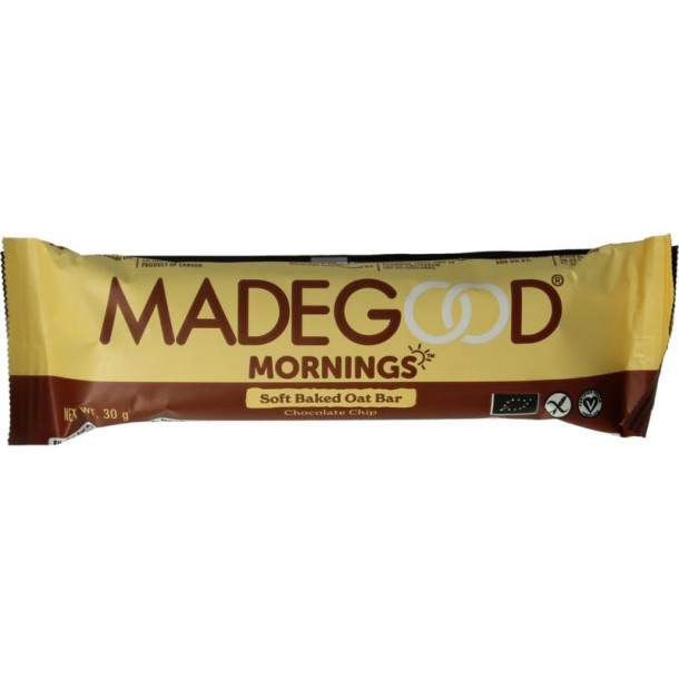 Madegood Morning bar chocolate chip bio (30 Gram)