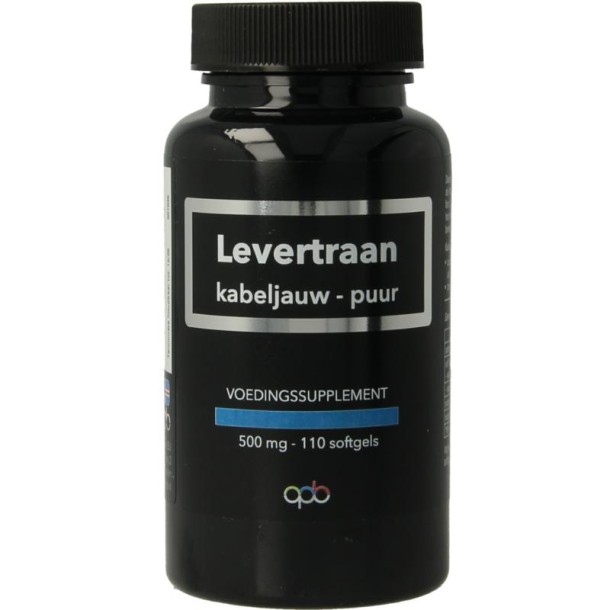 Apb Holland Levertraan kabeljauw puur 500mg (110 Softgels)