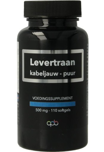 Apb Holland Levertraan kabeljauw puur 500mg (110 Softgels)