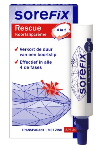 Sorefix Rescue koortslipcreme (6 Milliliter)