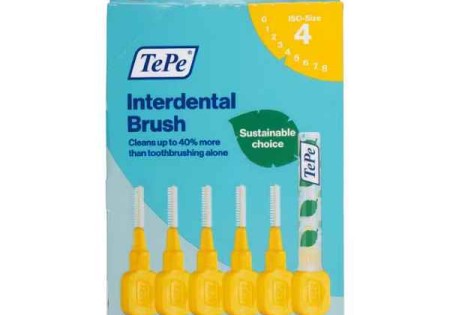 TePe Interdentale Ragers Original Geel ISO maat 4 – 0,7 mm 6 stuks) 