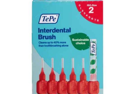 TePe Interdentale Ragers Original Rood ISO maat 2 – 0,5 mm (6 stuks)