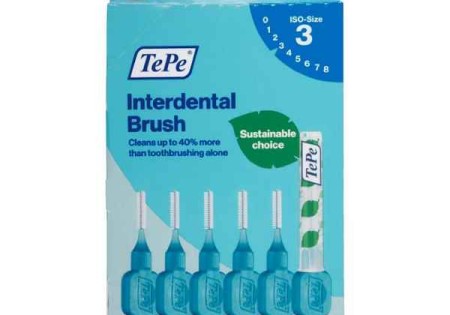 TePe Interdentale Ragers Original Blauw ISO maat 3 – 0,6 mm (6 stuks)