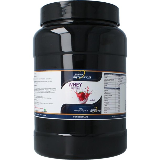 Nutritex Whey proteine aardbei (750 Gram)