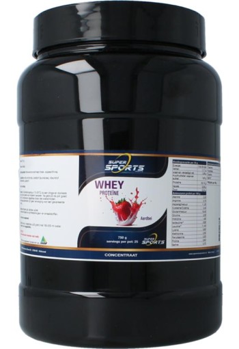 Nutritex Whey proteine aardbei (750 Gram)