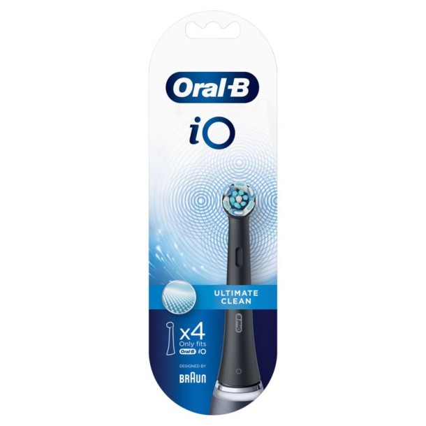 Oral B Opzetborstel iO ultimate clean zwart 4 Stuks