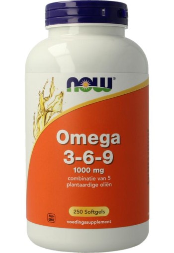 NOW Omega 3-6-9 1000mg (250 Softgels)