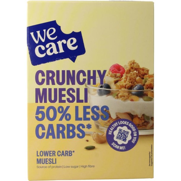 Wecare Lower kcal/carb crunchy muesli (325 Gram)