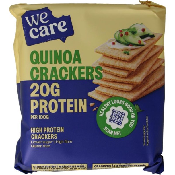 Wecare High protein quinoa crackers (100 Gram)