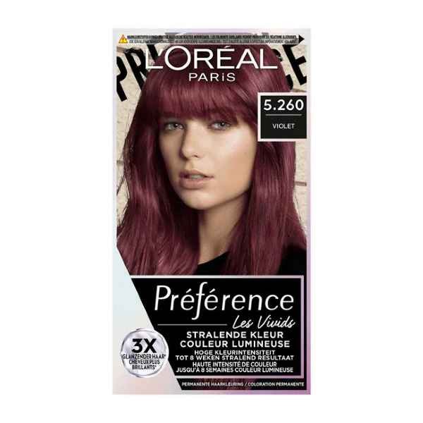 L'Oréal Paris Preference Vivids Permanente Haarverf 5.260 Violet Ipanema