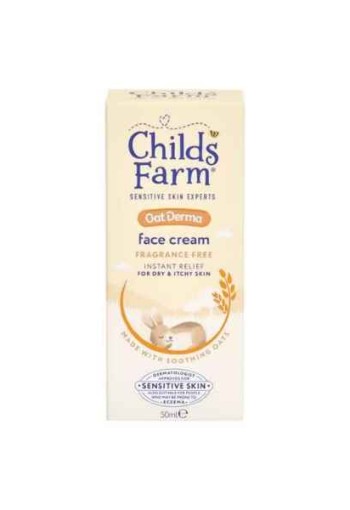 Childs Farm OatDerma Face Cream Fragrance Free 50ml