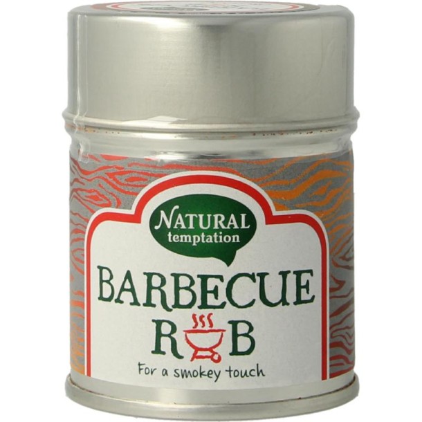Nat Temptation Barbecue rub blikje bio (40 Gram)