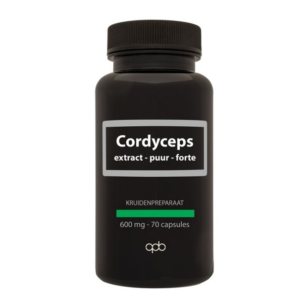 Apb Holland Cordyceps extract puur forte 600mg (70 Capsules)