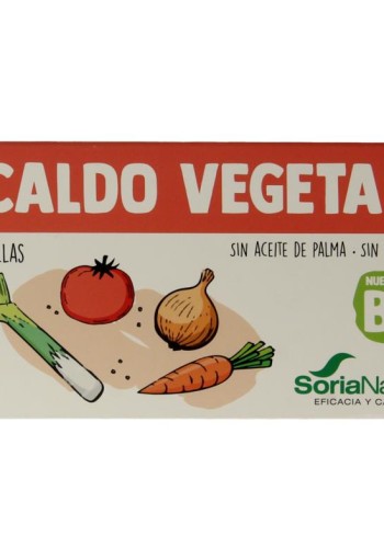 Soria Natural Bouillonblokjes plantaardig bio (10 Stuks)