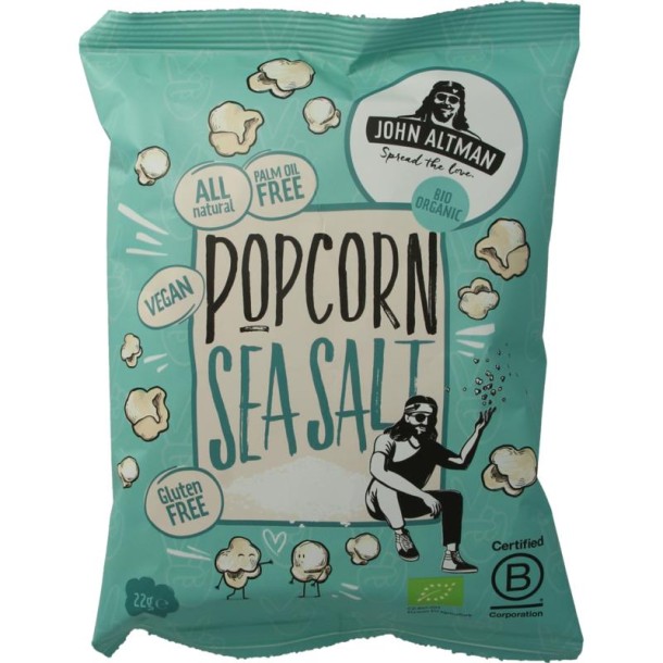 John Altman Popcorn sea salt bio (22 Gram)
