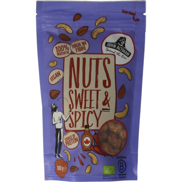 John Altman Mixed nuts sweet & spicy bio (100 Gram)