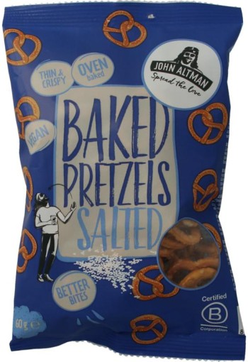 John Altman Baked pretzels sea salt mini (60 Gram)