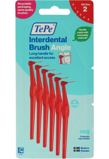 Tepe Interdentale ragers original rood 0,5mm maat 2 (6 Stuks)