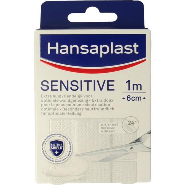 Hansaplast Sensitive 1m x 6cm (1 Stuks)