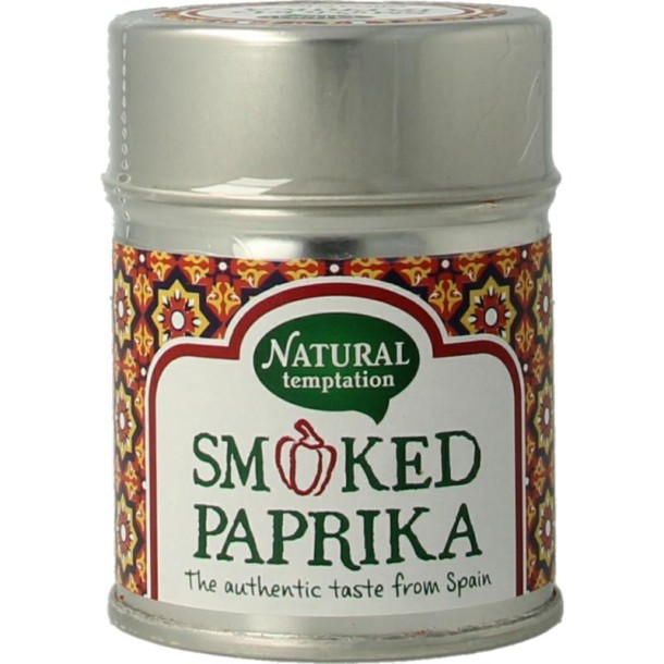 Nat Temptation Smoked paprika blikje bio (50 Gram)