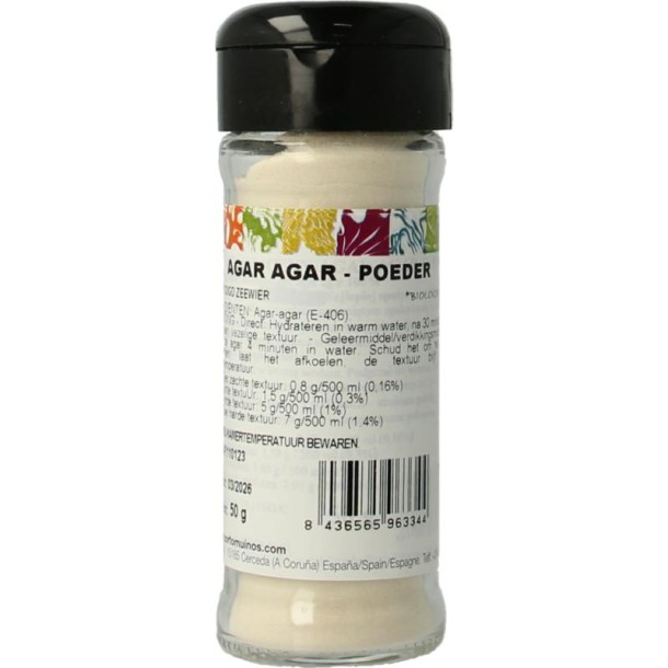 Porto Muinos Agar agar poeder bio (50 Gram)