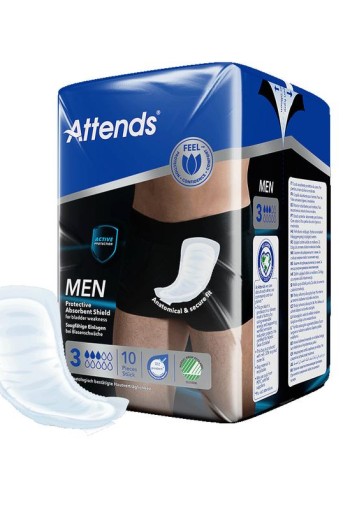 Attends Men soft shield 3 (10 Stuks)