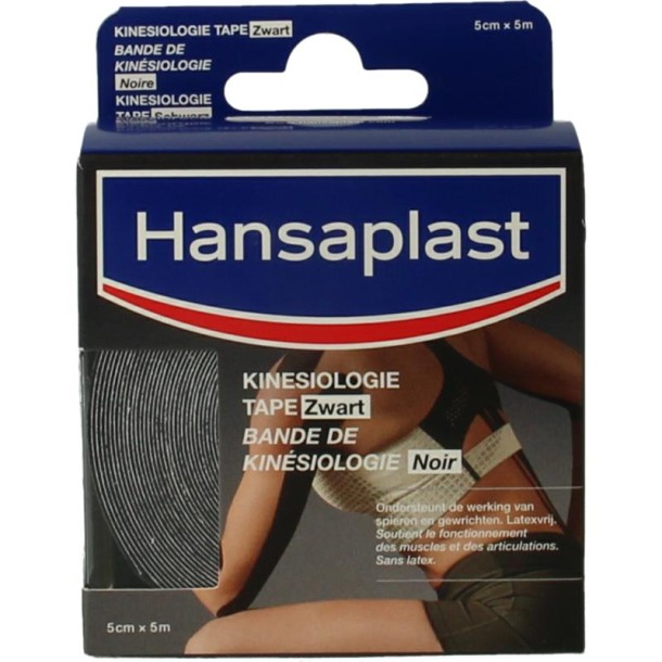 Hansaplast Kinesio tape zwart (1 Stuks)
