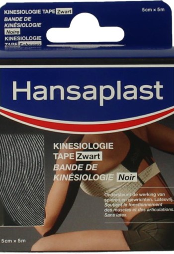 Hansaplast Kinesio tape zwart (1 Stuks)