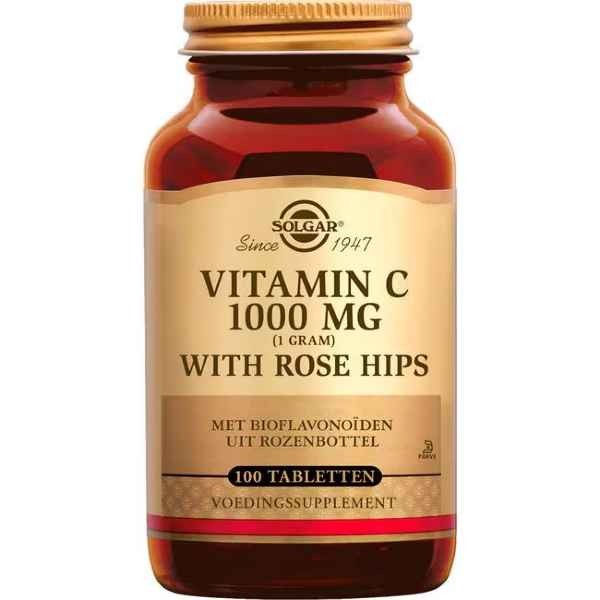 Solgar Vitamin C with Rose Hips 1000 mg Rose Hips 100 tabletten
