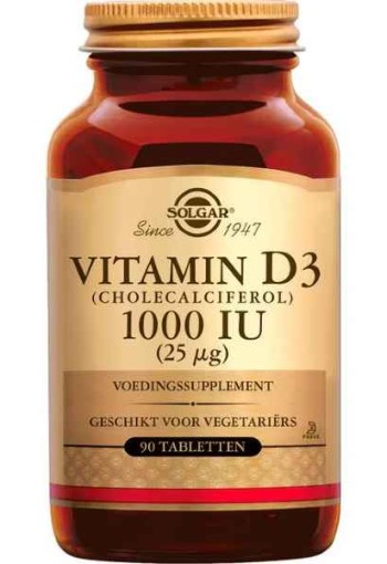Solgar Vitamin D-3 1000 IU 25 mcg 90 tabletten