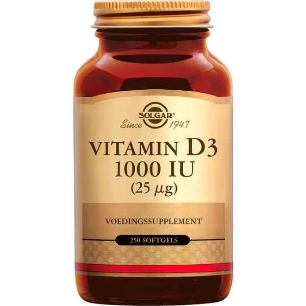Solgar Vitamin D-3 1000 IU 25 mcg 250 softgels