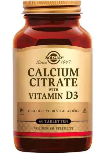 Solgar Calcium Citrate with Vitamin D3 60 tabletten