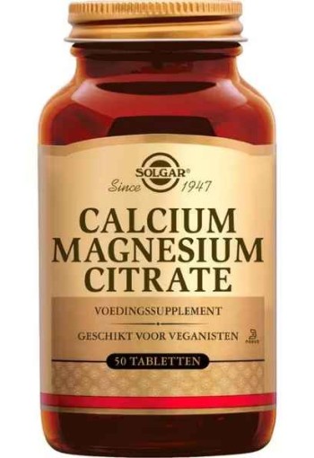 Solgar Calcium Magnesium Citrate 50 tabletten
