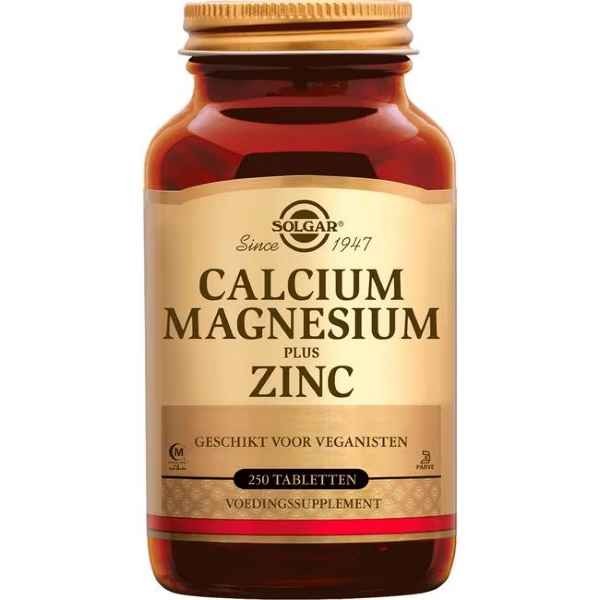 Solgar Calcium Magnesium plus Zinc 250 tabletten