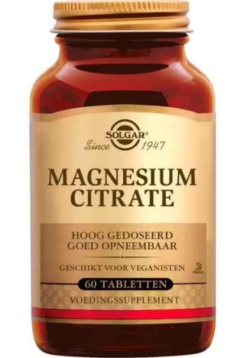 Solgar Magnesium Citrate 60 tabletten
