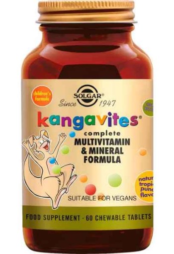 Solgar Kangavites Tropical Punch 60 kauwtabletten