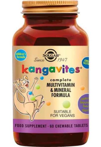 Solgar Kangavites Bounching Berry 60 kauwtabletten