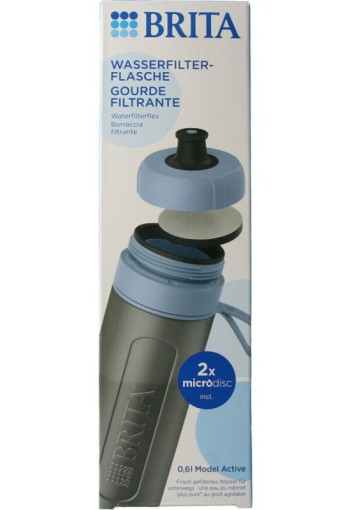 Brita Waterfles active donkerblauw (1 Stuks)