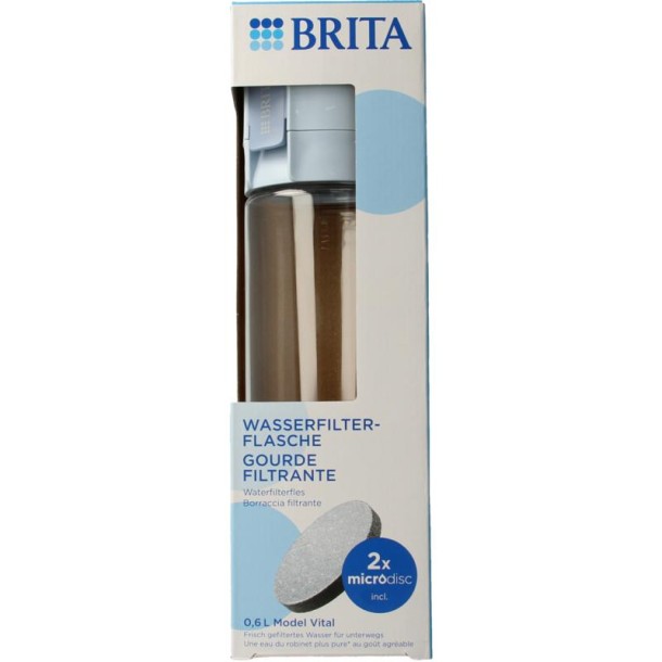 Brita Waterfles vital lichtblauw (1 Stuks)