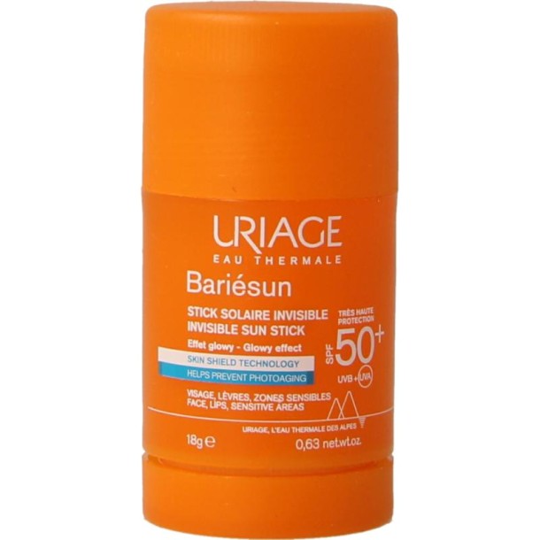 Uriage Bariesun SPF50+ stick invisible glow (18 Gram)
