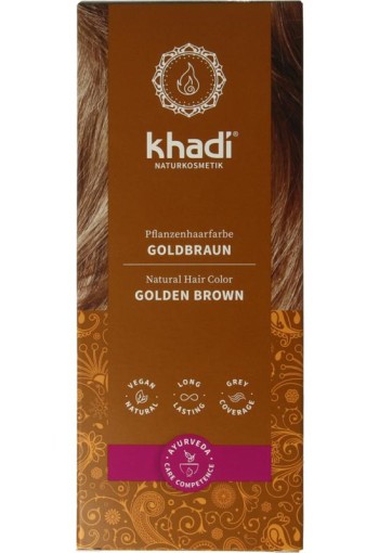 Khadi Haarkleur golden brown (100 Gram)
