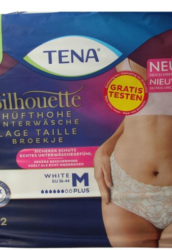 Tena Silhouette plus low waist wit M (12 Stuks)