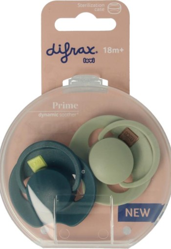 Difrax Fopspeen prime 18+ maanden assorti (2 Stuks)