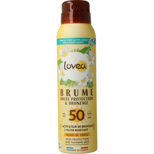 Lovea High protection & tanning mist SPF50 (150 Milliliter)