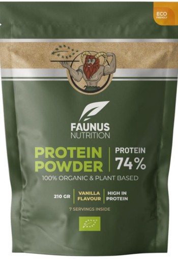 Faunus Nutrition Proteine gefermenteerd vanille bio (210 Gram)