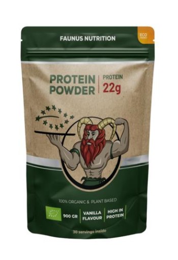 Faunus Nutrition Proteine gefermenteerd vanille bio (900 Gram)