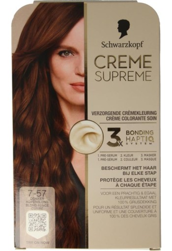 Schwarzkopf Creme supreme 7-57 donker blond (1 Stuks)